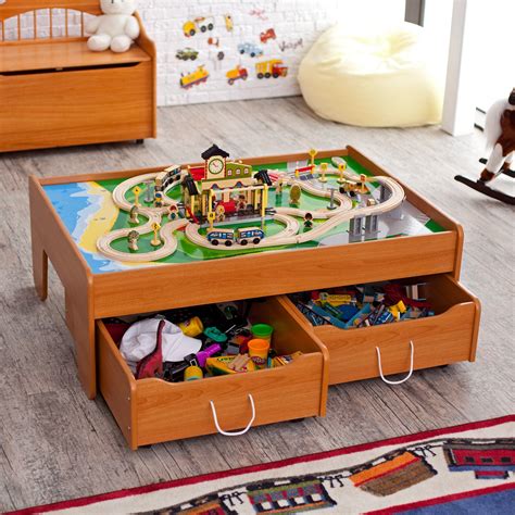 Have to have it. KidKraft Honey Train Table with Optional Trundle ...