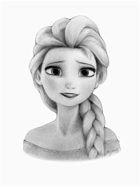 Elsa Pencil Drawing at PaintingValley.com | Explore collection of Elsa ...