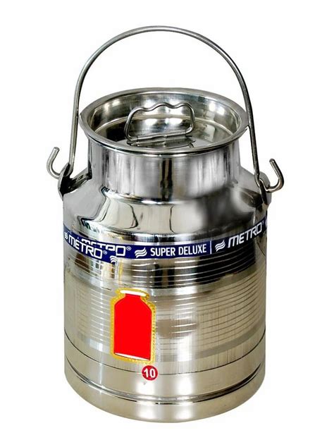 10 Liter Stainless Steel Milk Can at Rs 586 | Stainless Steel Milk Cans ...