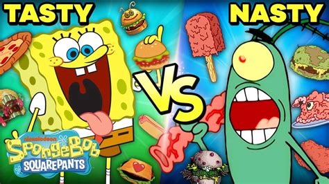 Tasty or Nasty? 🤢 Krusty Krab vs. Chum Bucket Menu Items | SpongeBob ...