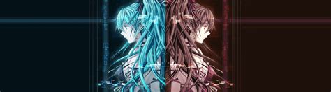 #anime girls, #anime, #Vocaloid, #Hatsune Miku, wallpaper | Dual ...