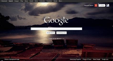 How to use a custom background image on the Google Search Homepage in ...