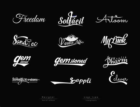 Text-based Logos design :: Behance