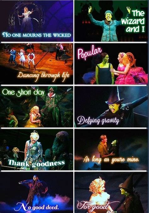 Wicked-song list | All the World's a Stage... | Pinterest