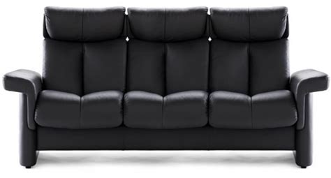 STRESSLESS LEGEND HIGH-BACK LEATHER SOFA & SECTIONAL | Collier's ...