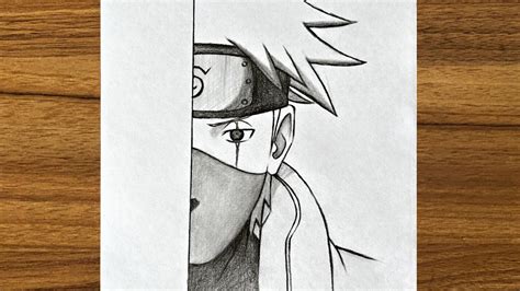 How to draw Kakashi Hatake || How to draw anime step by step || Easy ...