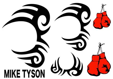 Mike Tyson Face Tattoos A5 I Temporary Tattoos - Like ink