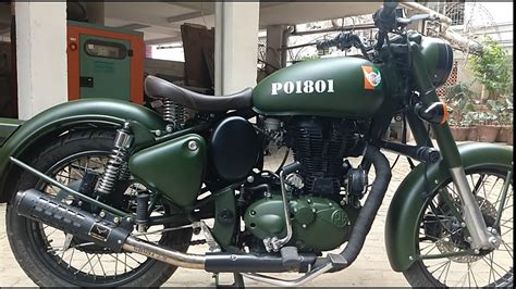 Modified Royal Enfield Classic 350 l Battle Green - YouTube