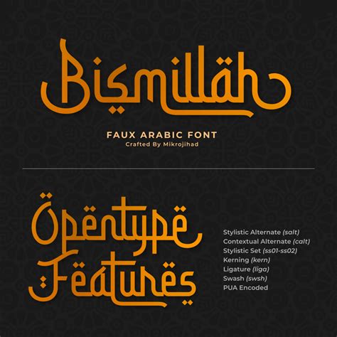 Jenis Font Arabic