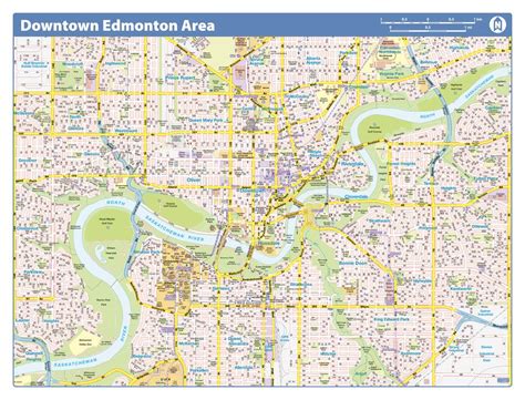 Edmonton Downtown - Compact by Lucidmap - The Map Shop