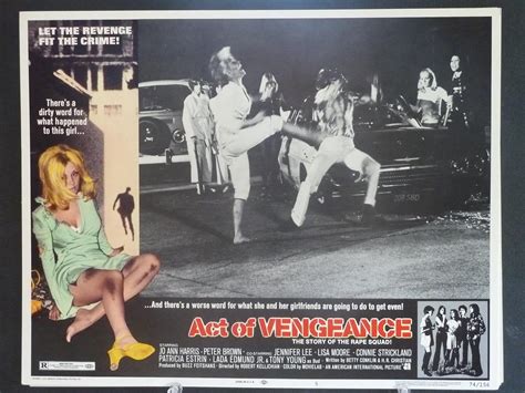 Lobby Card ACT OF VENGEANCE #5 1974 Jo Ann Harris//Jennifer Lee at ...