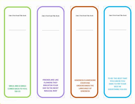 Free Bookmark Templates Of Printable Bookmarks with Quotes Quotesgram ...