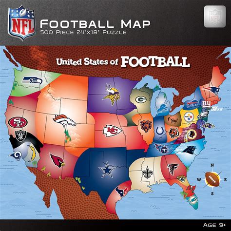 NFL USA Team Map