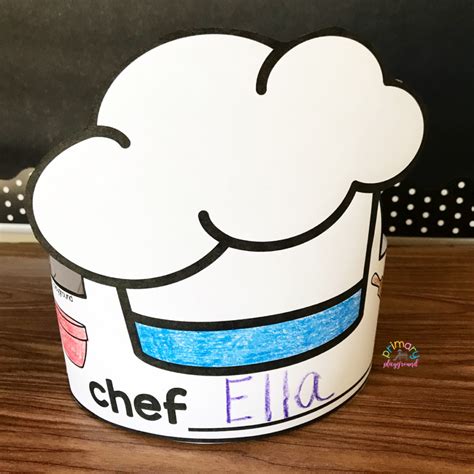 Free Printable Chef Hat - Primary Playground | Chef hats for kids ...