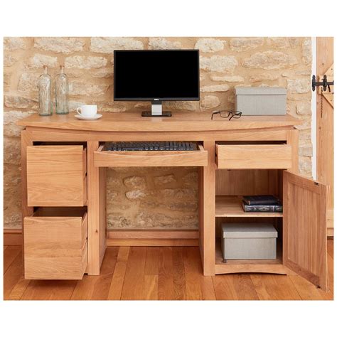 Addison Solid Oak Home Office Desk | Computer Desks