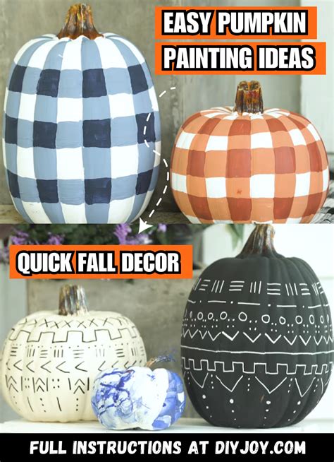 Super Easy DIY Pumpkin Painting Ideas