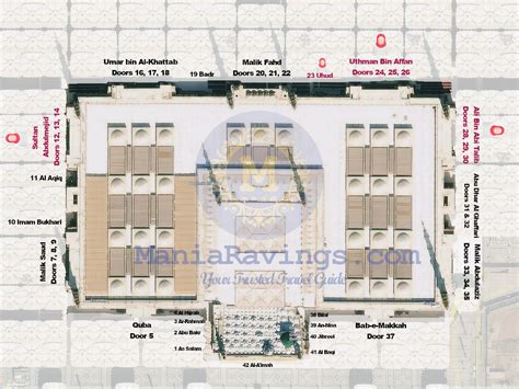 Masjid Nabawi Map With Gate Numbers