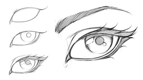 How to Draw a Comic Style Female Eye - Step by Step | Augen zeichnen ...