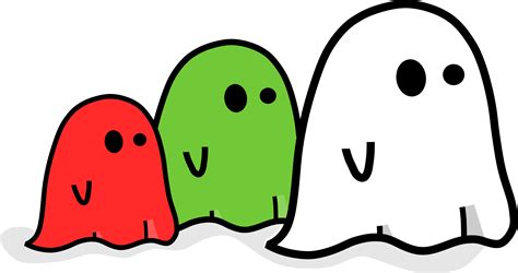 Ghosts - Free Halloween Vector Clipart Illustration