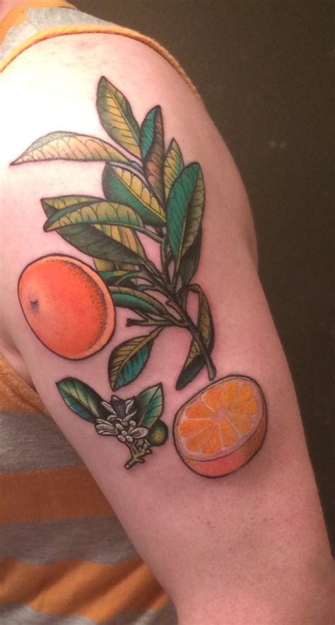 FYeahTattoos.com — Orange blossom botanical tattoo. Done by the...