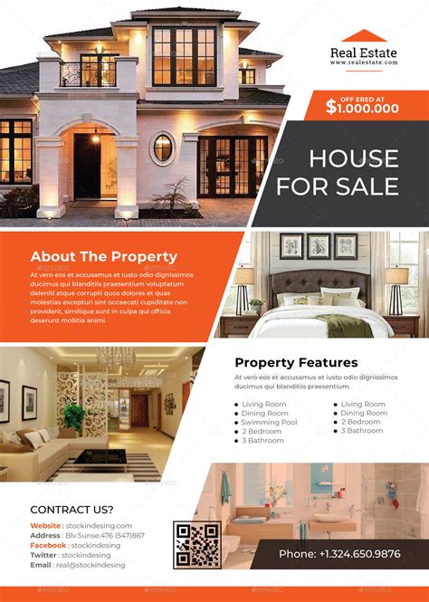 Real Estate Flyer, Print Templates | GraphicRiver