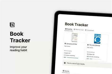 Notion Book Tracker Template - Notion Template