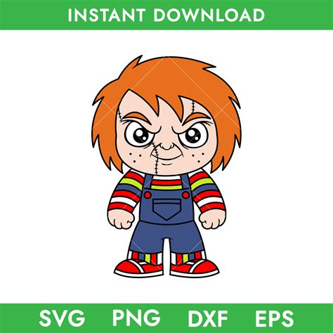 Chucky Chibi Svg, Chucky Svg, Horror Movie Svg, Halloween Sv | Inspire ...