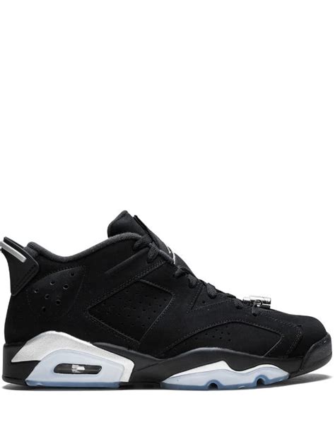 Jordan Retro 6 Low Grade School Black Metallic Silver White - School Walls