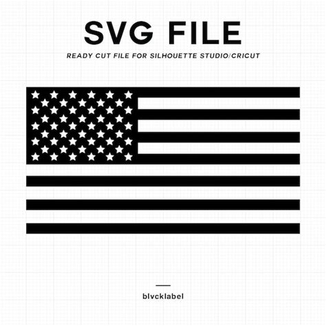 SVG USA US America American Flag Cricut Silhouette - Etsy