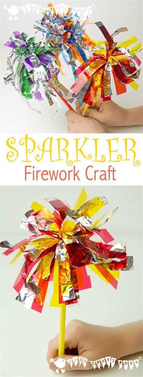 Sparkler Firework Craft For Kids - Kids Craft Room