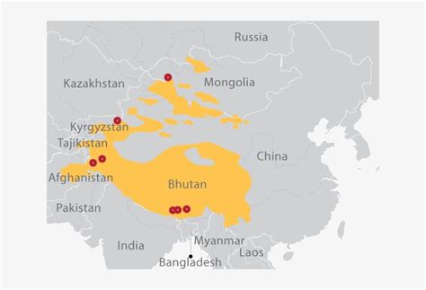 Snow Leopard Range Map