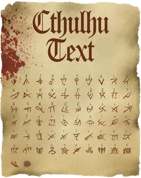 Cthulhu Text: TTF Font File - The Vaults of McTavish | DriveThruRPG.com ...