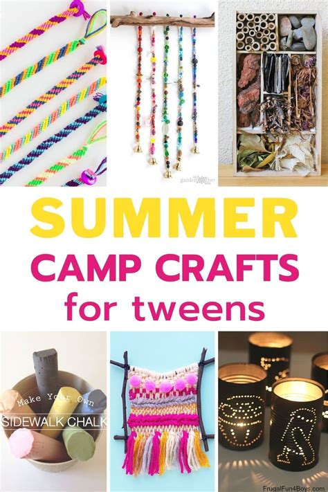 Fun Summer Camp Crafts for Tweens