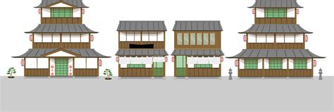 set of japanese old home and restaurants. 10923224 PNG