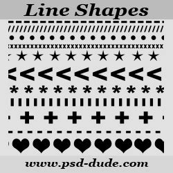 Line Shapes for Photoshop | PSDDude