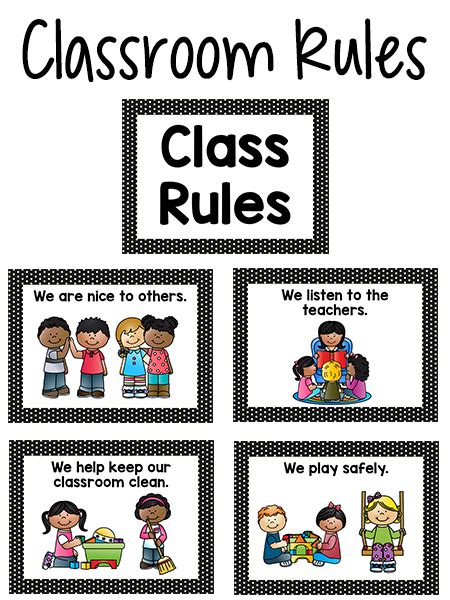 Pre-K Classroom Rules - PreKinders Preschool Activities