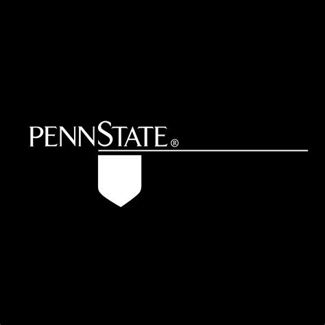 Penn State Logo Black And White