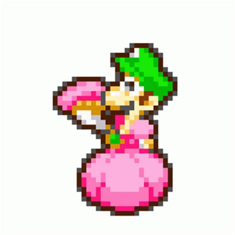 Luigi Princess Peach Sticker - Luigi Princess Peach Pixel - Gif's ...