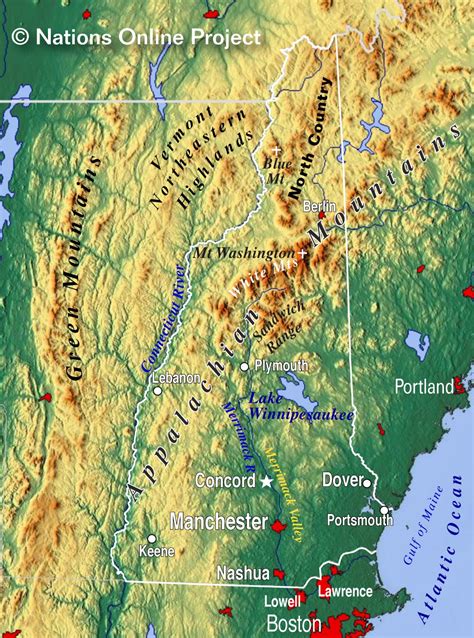 Map Of Southern Nh