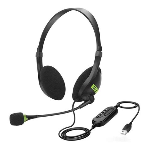 Computer Usb Headset Call Center Headset Noise Cancelling Wired Headset ...