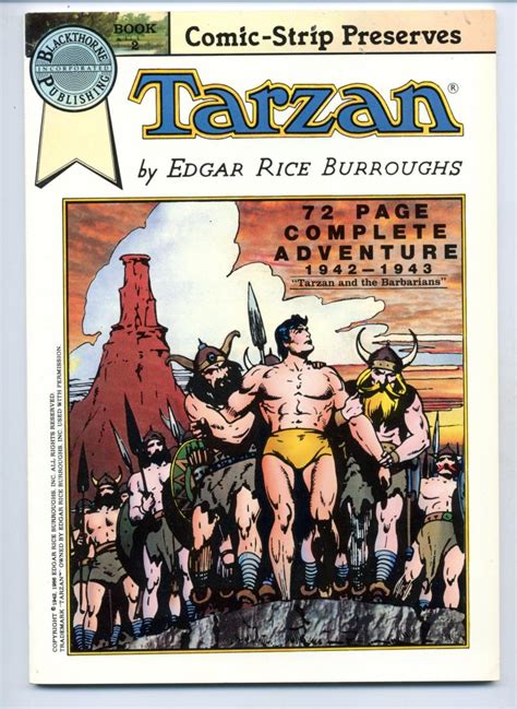 Tarzan Book 2 Blackthorne Strip Reprints Edgar Rice Burroughs | eBay