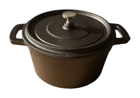 Small Cast Iron Stock Pot Camping Cooking Pot Dutch Oven Pot Camp Fire ...