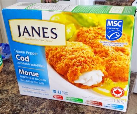 Janes' Lemon Pepper Breaded Cod Fillets at Costco | Living Well Cheaply ...