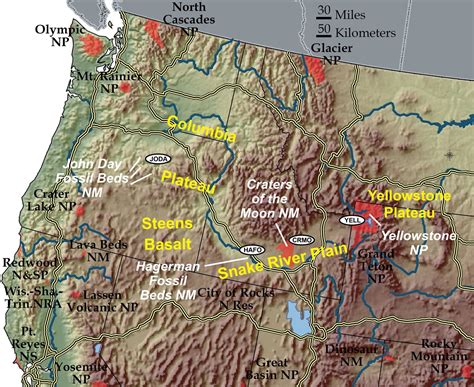 Continental Hotspot - Geology (U.S. National Park Service)