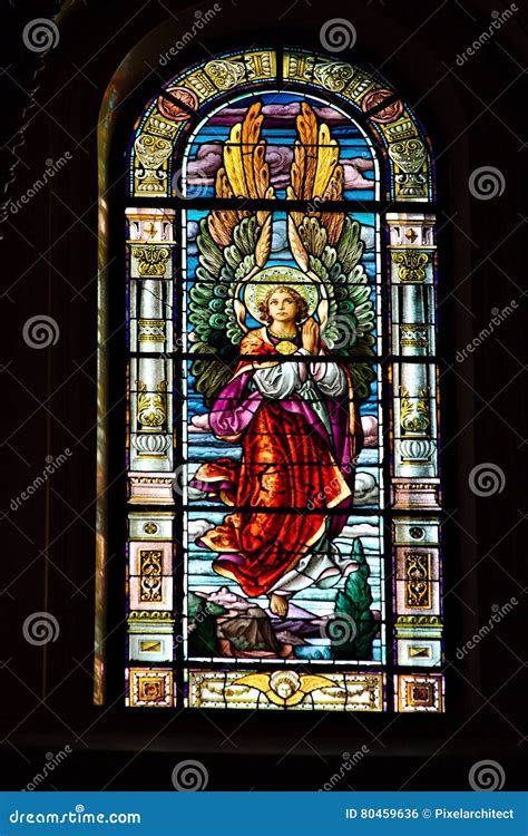 Stained Glass Angel stock photo. Image of stained, lady - 80459636