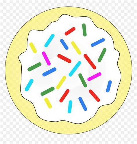 Rainbow Sprinkles Sugar Cookie Clip Arts - Free Clip Art Sugar Cookies ...