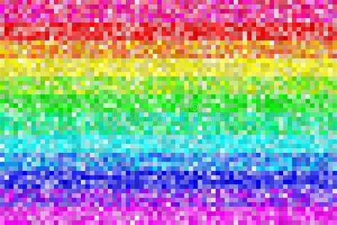 Rainbow Pixel Art Graph