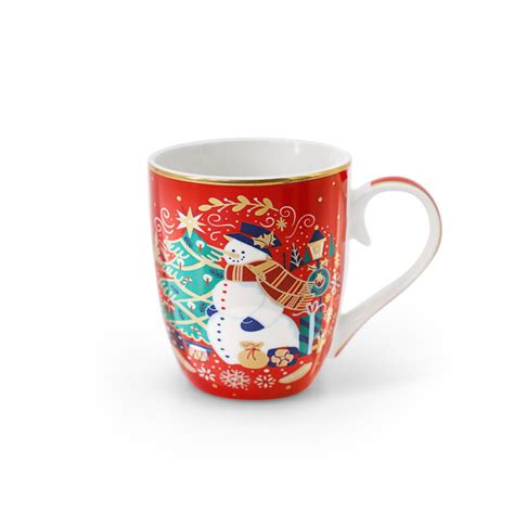 TIPPERARY CRYSTAL CHRISTMAS MUG SNOWMAN