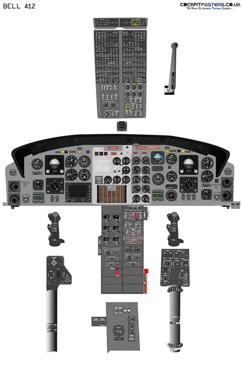 Bell 412 Helicopter Cockpit Poster - Etsy