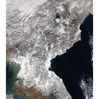 Satellite map of North Korea at night | North Korea | Asia | Mapsland ...